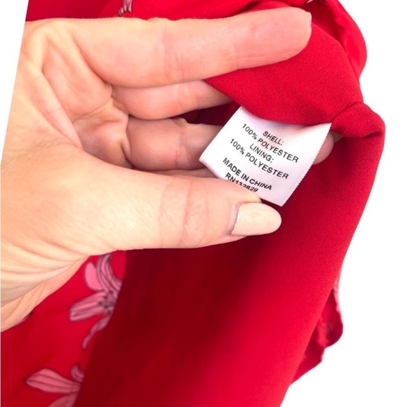 Camilla Coelho Revolve Lidia Dress Pink Red Flora S - Picture 7 of 8